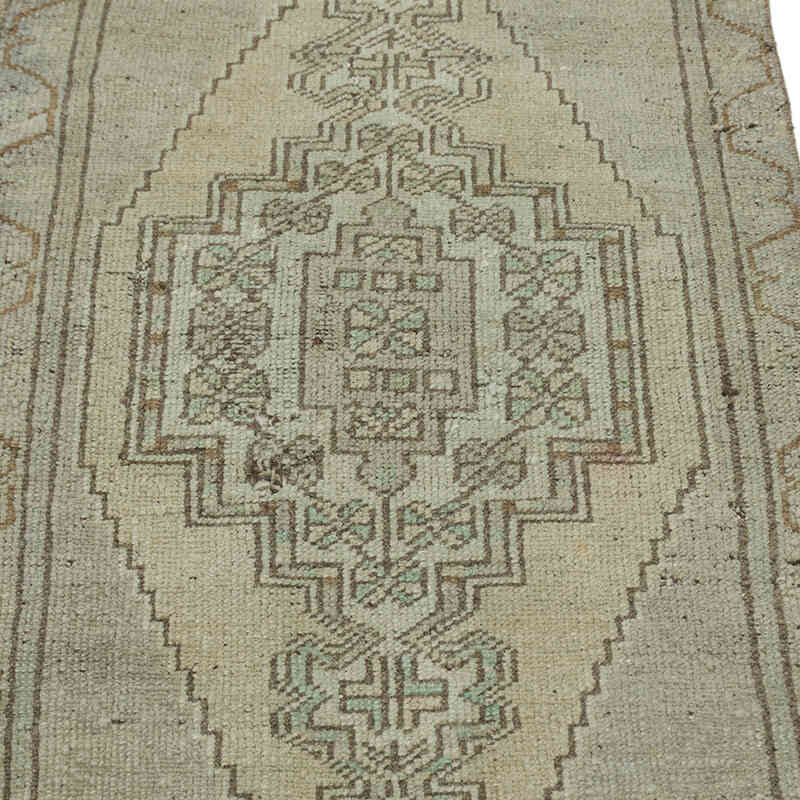 Vintage Turkish Hand-Knotted Rug - 1' 8" x 3' 6" (20" x 42") - K0076431