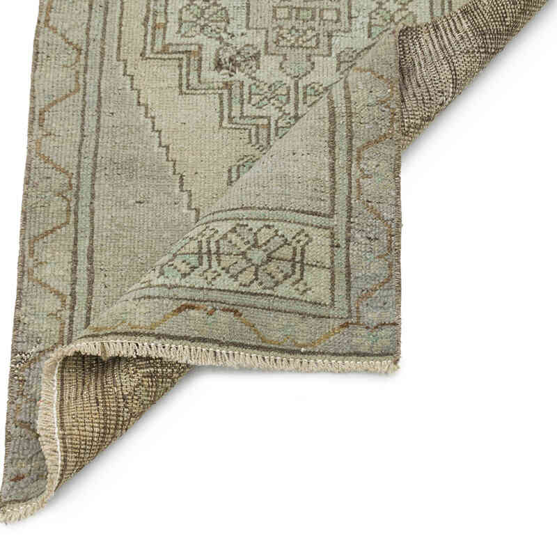 Vintage Turkish Hand-Knotted Rug - 1' 8" x 3' 6" (20" x 42") - K0076431
