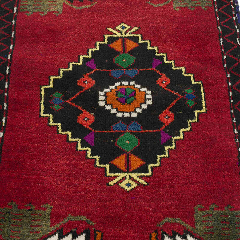 Alfombra Vintage Turca Anudada a Mano - 51 cm x 109 cm - K0076435