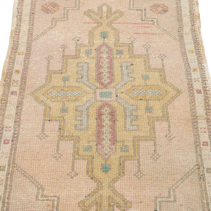 Alfombra Vintage Turca Anudada a Mano - 54 cm x 115 cm - K0076438