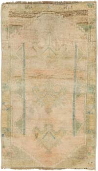 El Dokuma Vintage Halı - 45 cm x 78 cm