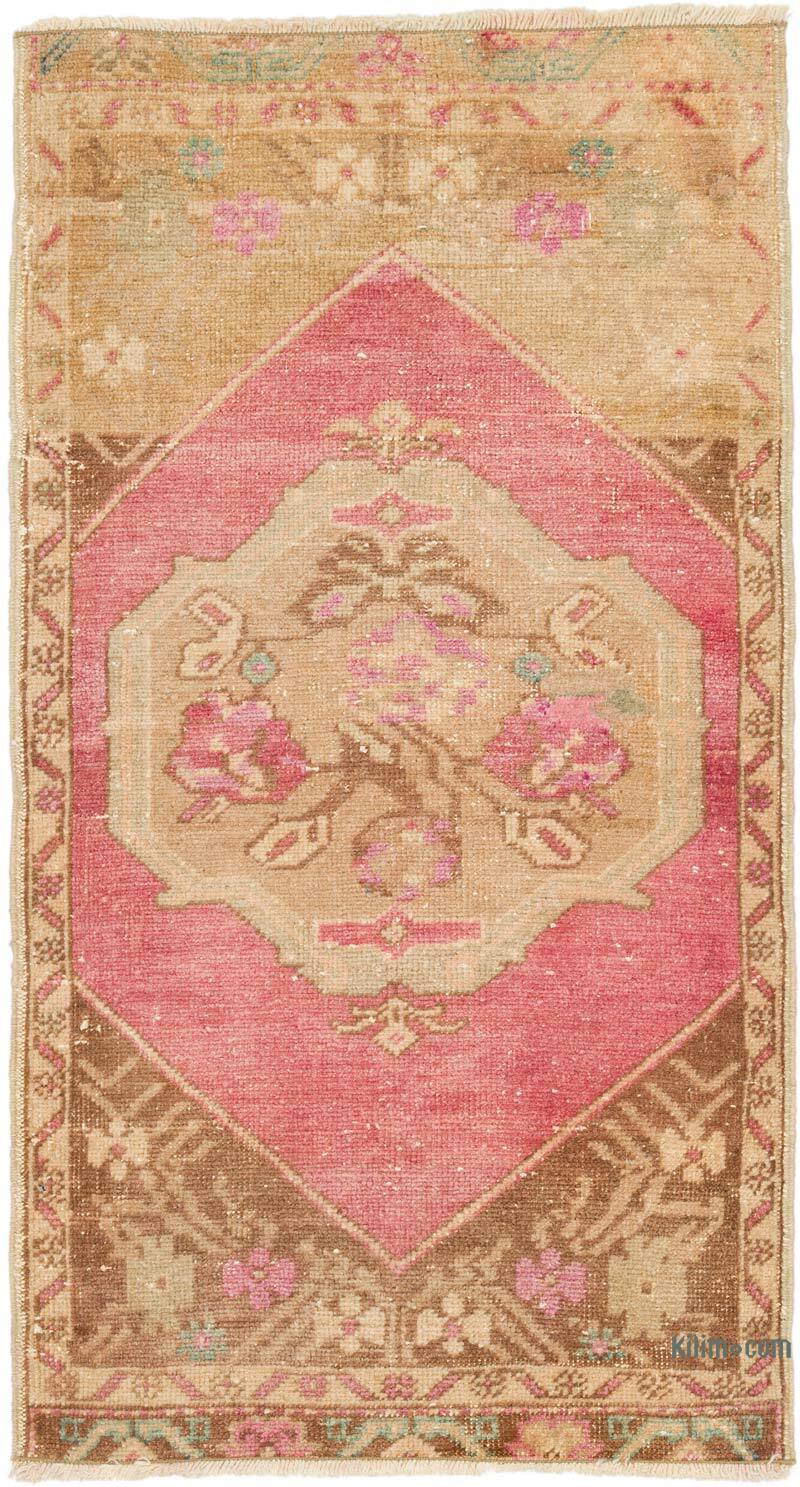 Vintage Turkish Hand-Knotted Rug - 1' 9" x 3' 3" (21" x 39") - K0076441