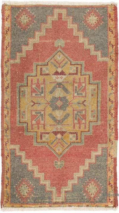 El Dokuma Vintage Halı - 50 cm x 87 cm