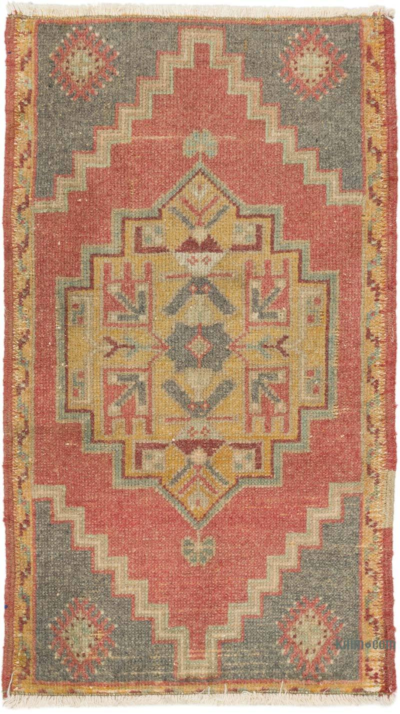 Vintage Turkish Hand-Knotted Rug - 1' 8" x 2' 10" (20" x 34") - K0076443