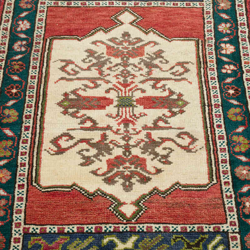 Vintage Turkish Hand-Knotted Rug - 1' 9" x 3' 1" (21" x 37") - K0076445