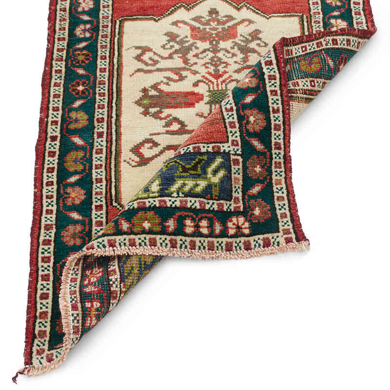 Vintage Turkish Hand-Knotted Rug - 1' 9" x 3' 1" (21" x 37") - K0076445