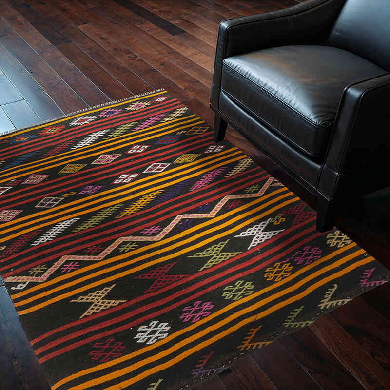 Vintage Anadolu Kilim - 122 cm x 156 cm - K0076451