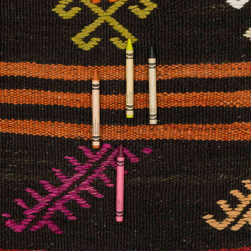 Vintage Anatolian Kilim Rug - 4' 4" x 4' 2" (52" x 50") - K0076452