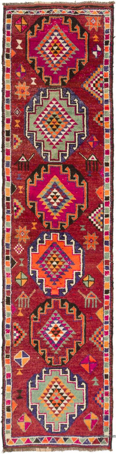 Vintage Anadolu Yolluk - 91 cm x 364 cm