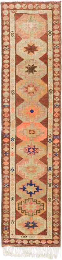 Alfombra Vintage de pasillo - 77 cm x 314 cm