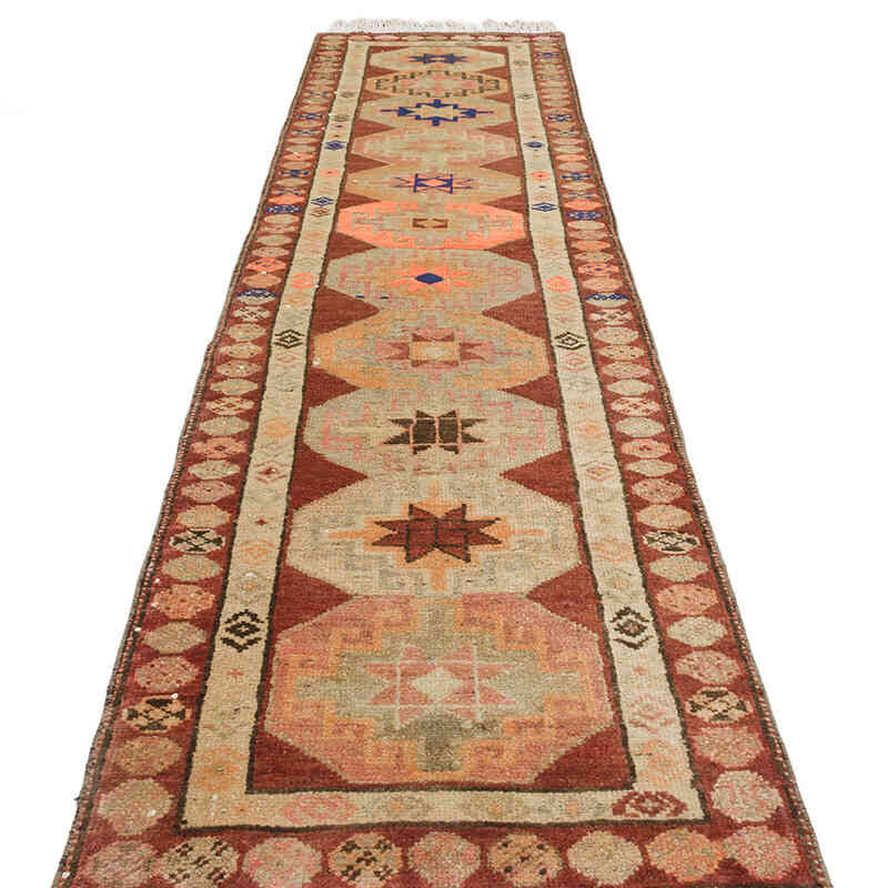Vintage Tribal Runner Rug - 2' 6" x 10' 4" (30" x 124") - K0076469