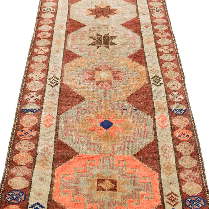 Vintage Tribal Runner Rug - 2' 6" x 10' 4" (30" x 124") - K0076469