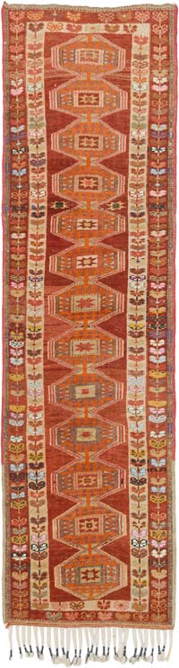 Alfombra Vintage de pasillo - 90 cm x 320 cm