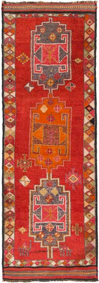 Vintage Tribal Runner Rug - 3' 11" x 11' 3" (47" x 135")