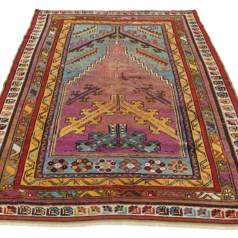 Antique Mucur Hand-Knotted Rug - 3' 9" x 5' 6" (45" x 66") - K0076476