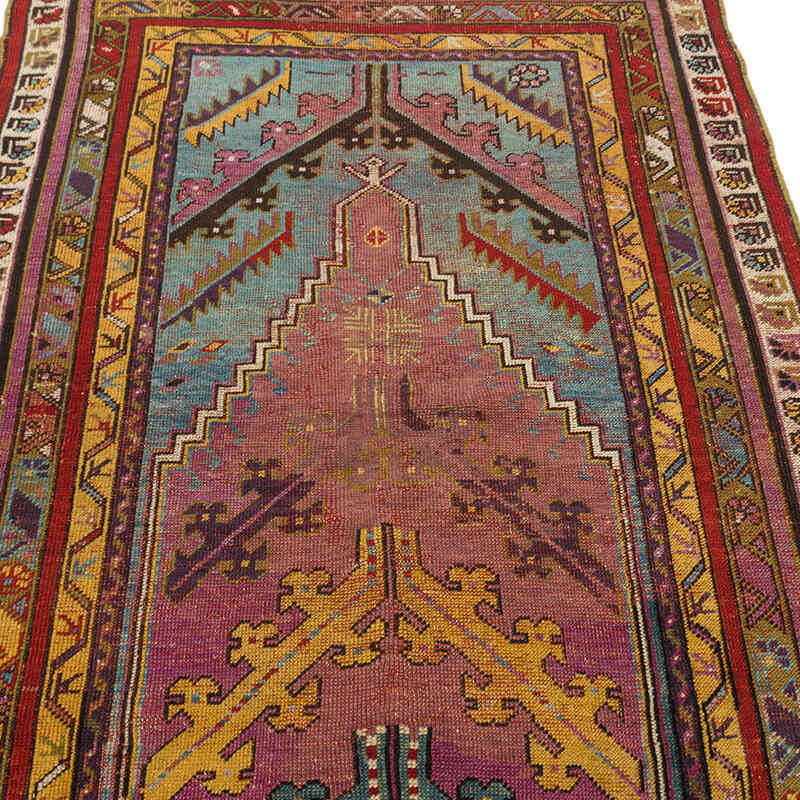Antique Mucur Hand-Knotted Rug - 3' 9" x 5' 6" (45" x 66") - K0076476