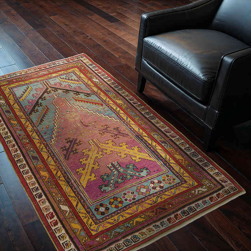 Antique Mucur Hand-Knotted Rug - 3' 9" x 5' 6" (45" x 66") - K0076476