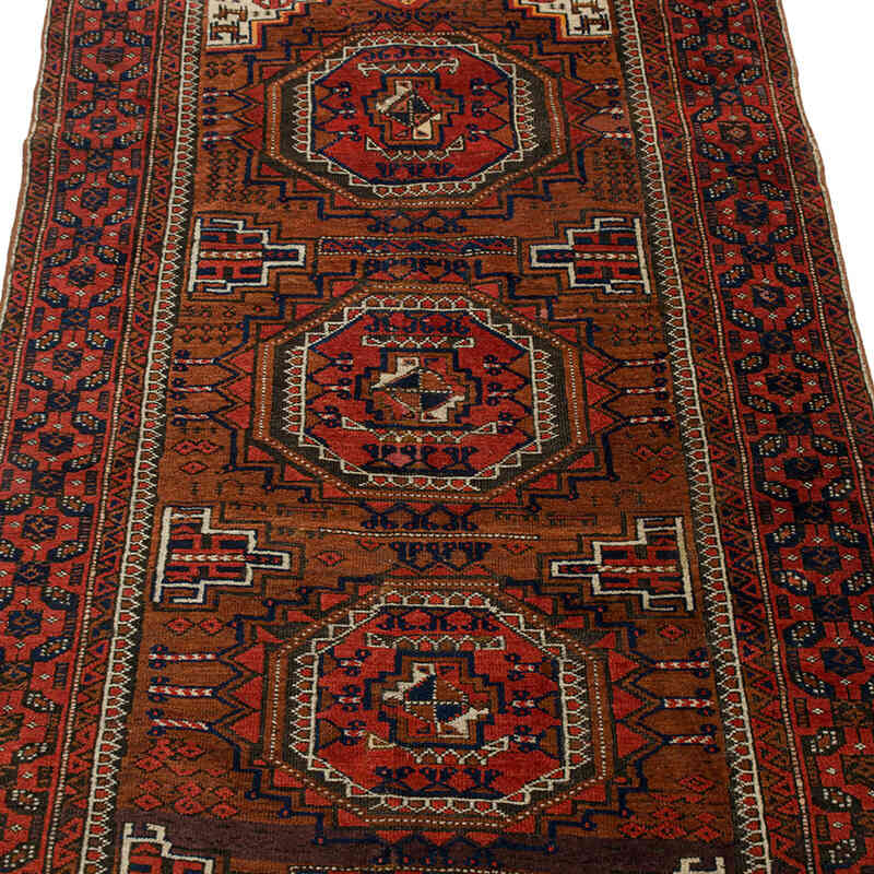 Vintage Hand-Knotted Oriental Rug - 3'  x 5' 5" (36" x 65") - K0076477