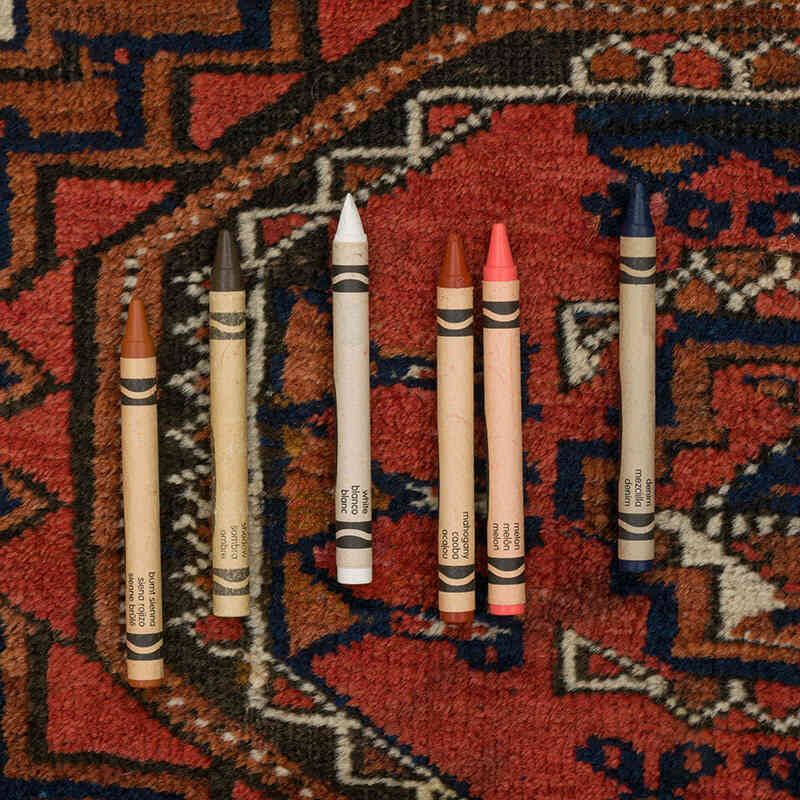 Vintage Hand-Knotted Oriental Rug - 3'  x 5' 5" (36" x 65") - K0076477