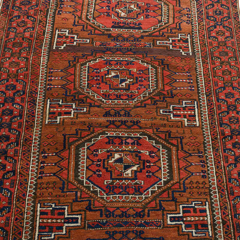 Vintage Hand-Knotted Oriental Rug - 3'  x 5' 5" (36" x 65") - K0076477
