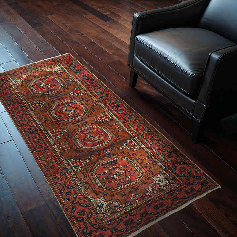 Vintage Hand-Knotted Oriental Rug - 3'  x 5' 5" (36" x 65") - K0076477