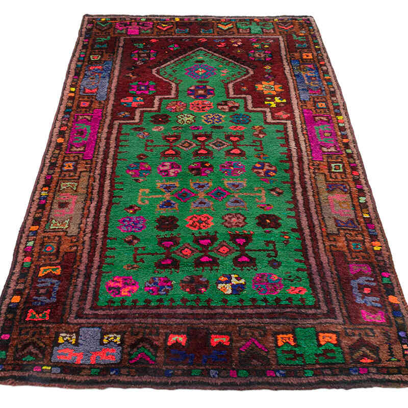 El Dokuma Vintage Halı - 85 cm x 147 cm - K0076480