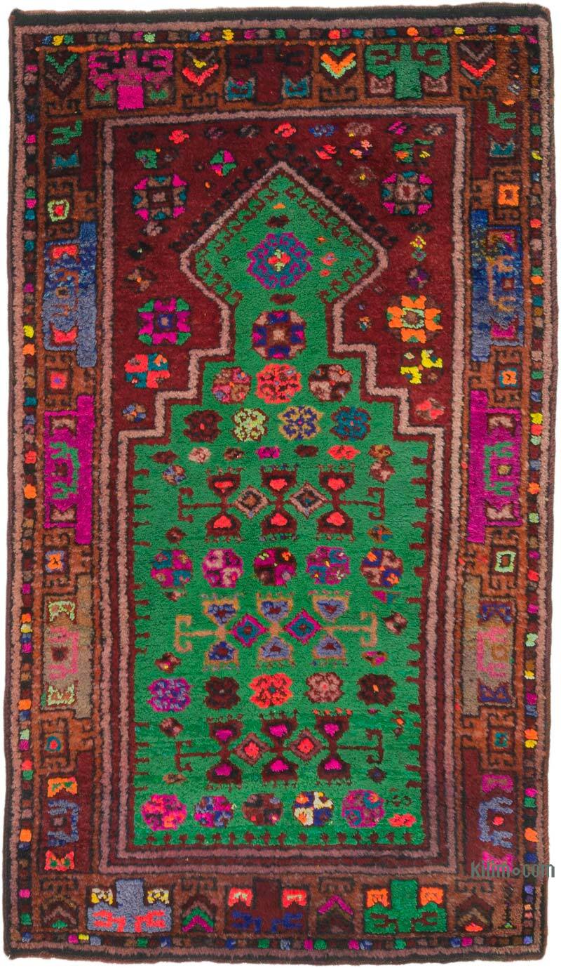 El Dokuma Vintage Halı - 85 cm x 147 cm - K0076480