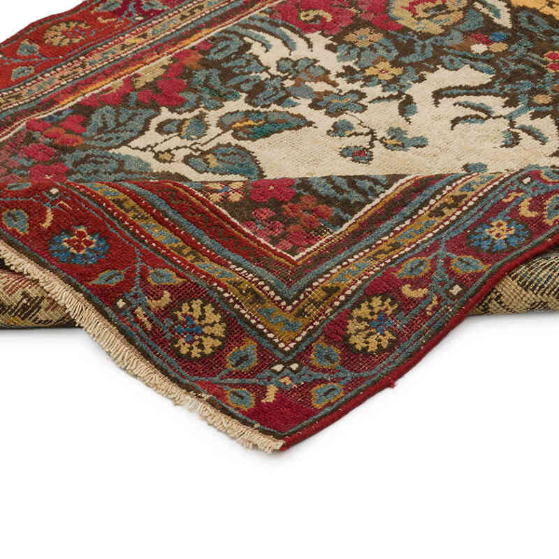 Alfombra Vintage Turca Anudada a Mano - 84 cm x 165 cm - K0076484