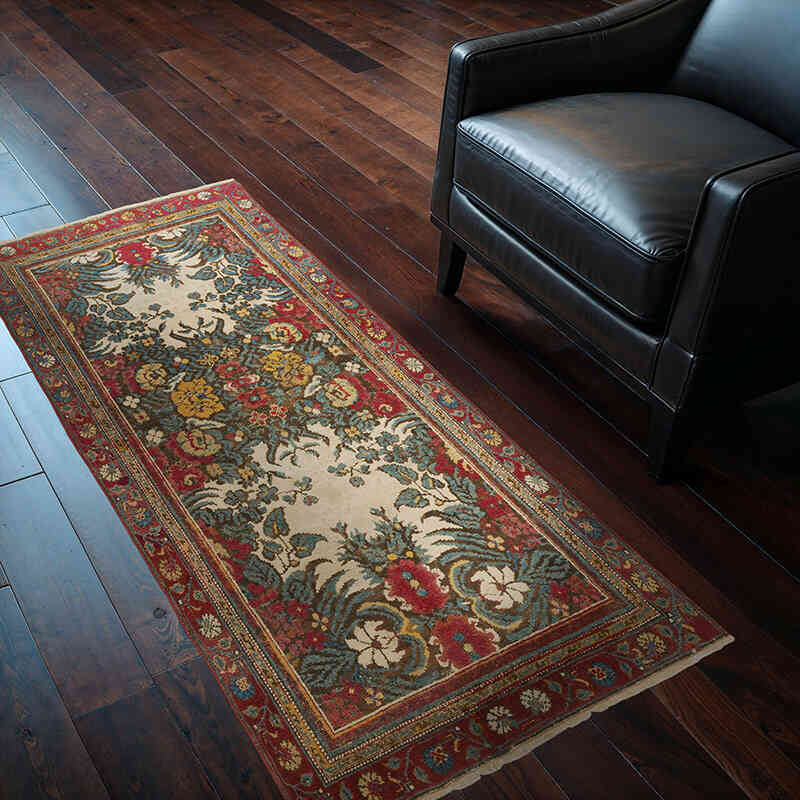 Alfombra Vintage Turca Anudada a Mano - 84 cm x 165 cm - K0076484