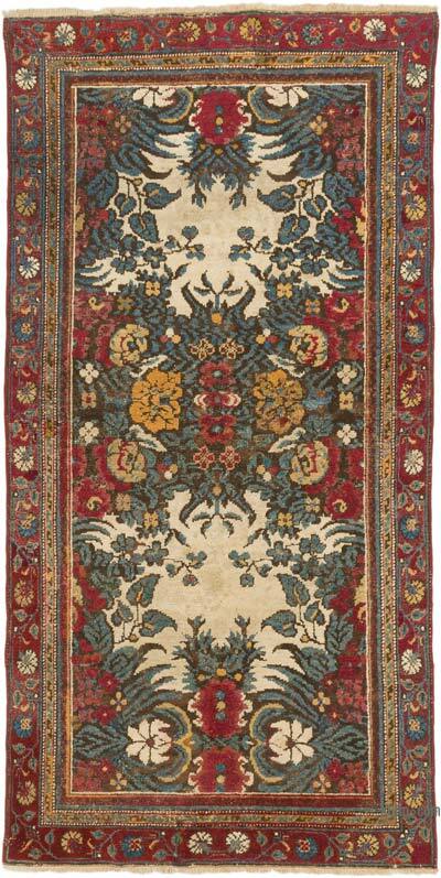 Vintage Turkish Hand-Knotted Rug - 2' 9" x 5' 5" (33" x 65")