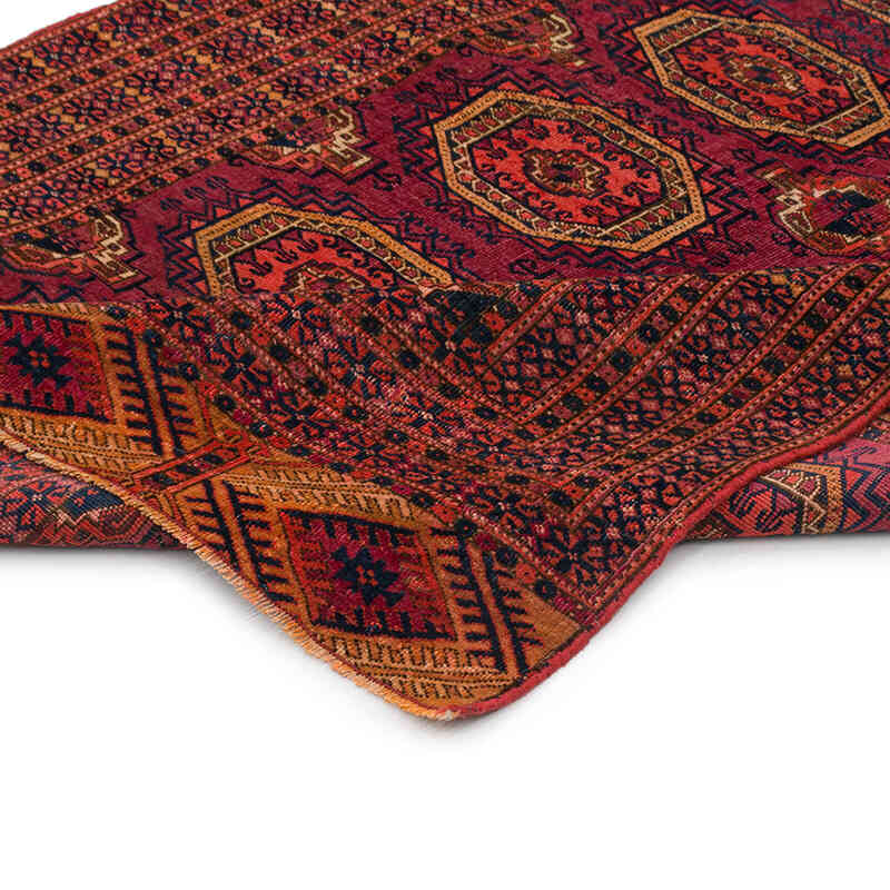 Vintage Turkoman Hand-Knotted Rug - 3' 7" x 6' 2" (43" x 74") - K0076486