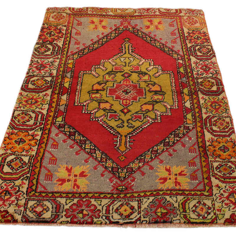 Alfombra Turca Vintage De Pasillo - 100 cm x 136 cm - K0076500