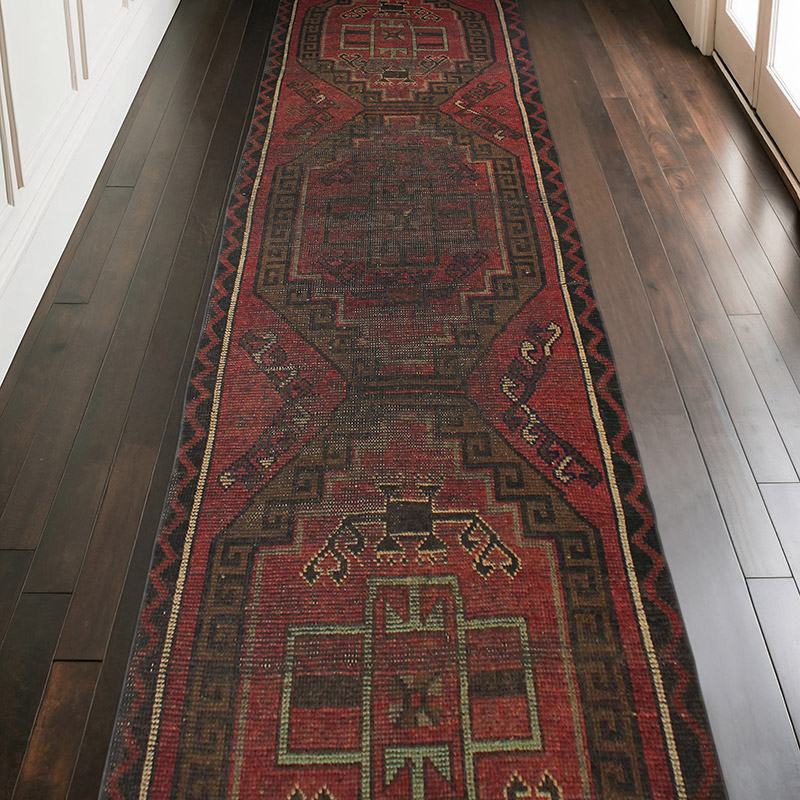 Vintage Turkish Hand-Knotted Runner - 3' 5" x 10' 4" (41" x 124") - K0076504