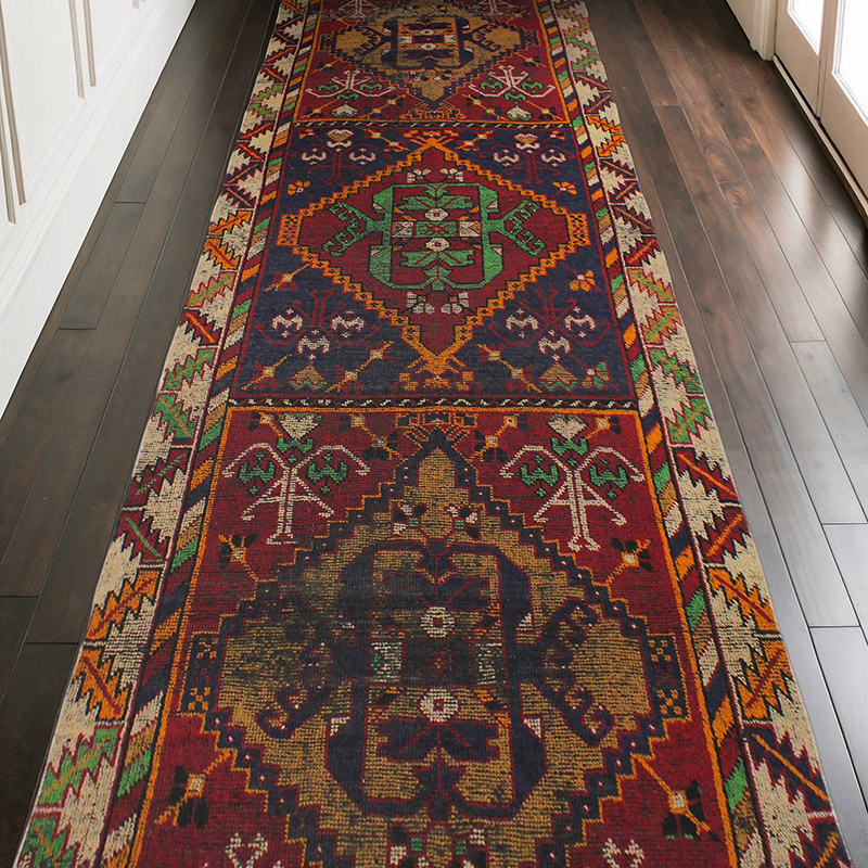 Alfombra Turca Vintage De Pasillo - 125 cm x 305 cm - K0076505