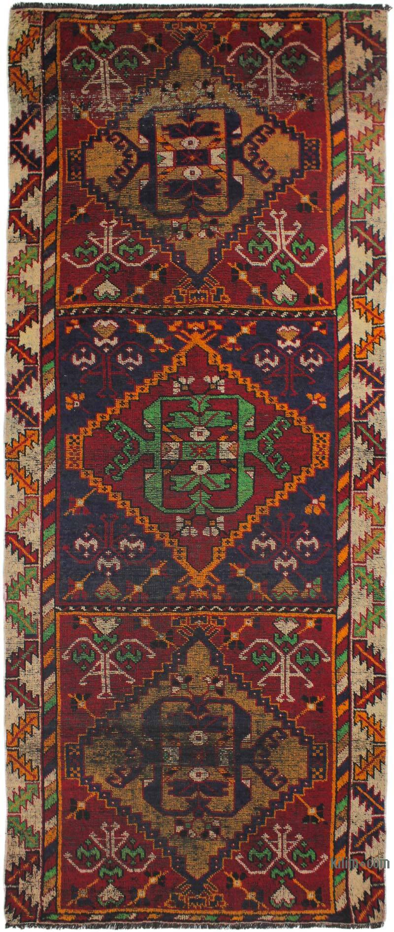 Alfombra Turca Vintage De Pasillo - 125 cm x 305 cm - K0076505