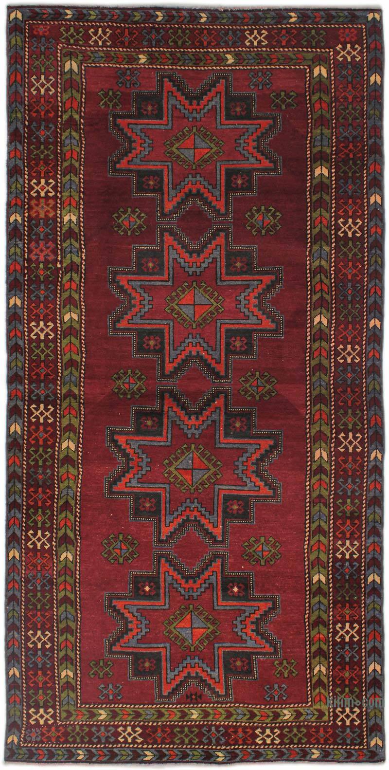 Vintage Turkish Hand-Knotted Runner - 3' 11" x 8'  (47" x 96") - K0076507