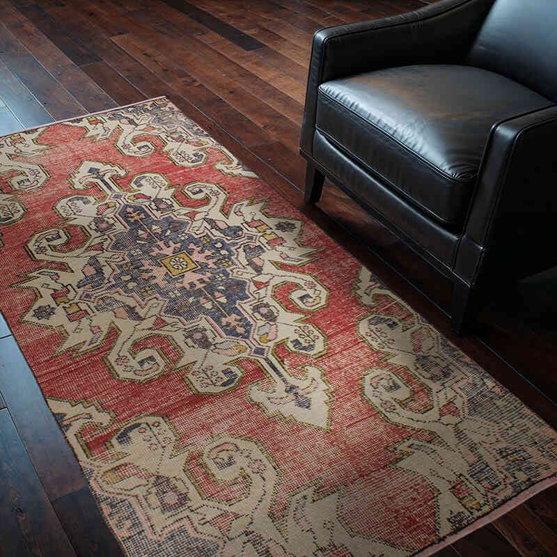 Vintage Turkish Hand-Knotted Runner - 3' 5" x 6' 6" (41" x 78") - K0076509