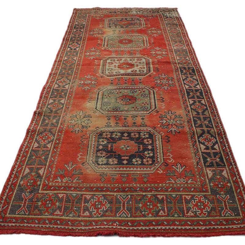 Vintage Anadolu Yolluk - 136 cm x 328 cm - K0076513
