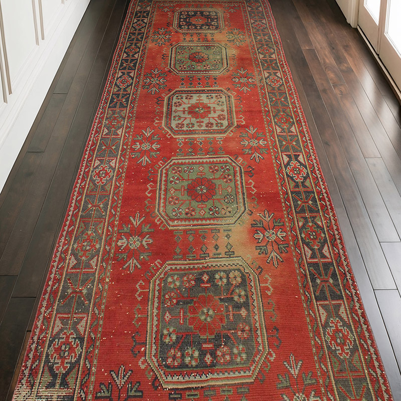 Vintage Anadolu Yolluk - 136 cm x 328 cm - K0076513