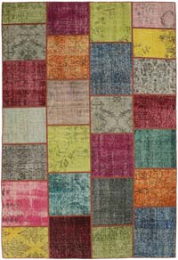 Patchwork El Dokuma Halı - 165 cm x 245 cm