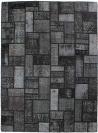 Patchwork Hand-Knotted Turkish Rug - 5' 8" x 7' 10" (68" x 94")