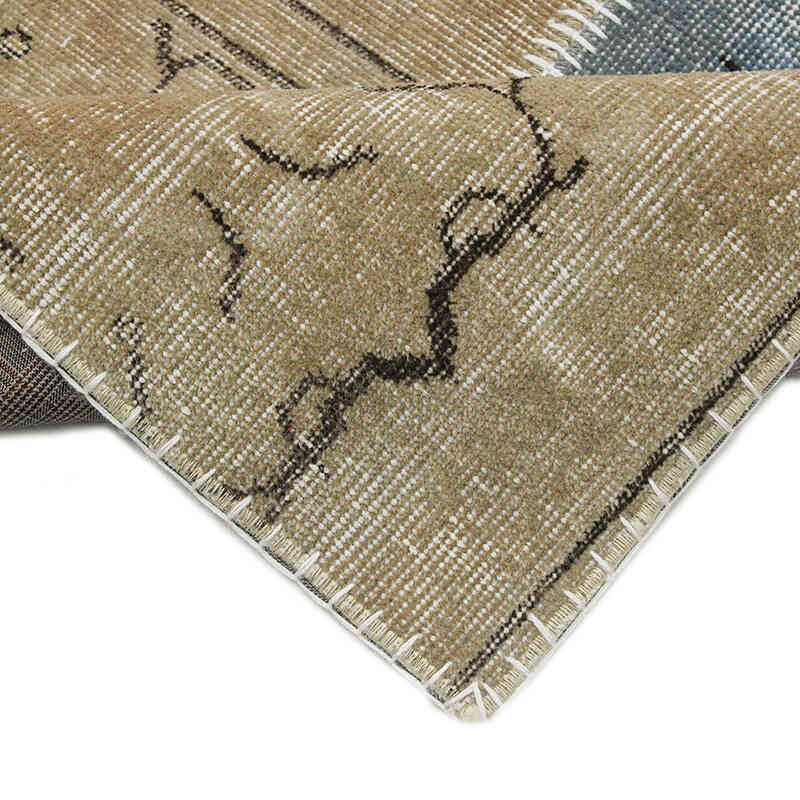 Alfombra De Retazos Turca Sobre-teñida - 81 cm x 300 cm - K0076522