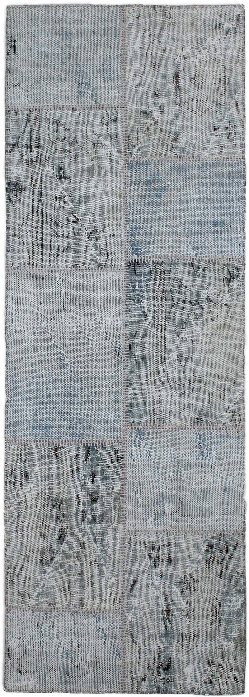 Boyalı Patchwork Halı - 80 cm x 234 cm - K0076524
