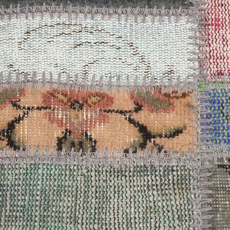Alfombra De Retazos Turca Sobre-teñida - 80 cm x 314 cm - K0076525