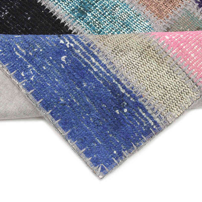 Alfombra De Retazos Turca Sobre-teñida - 80 cm x 314 cm - K0076525