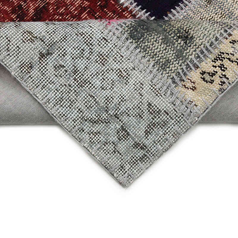 Alfombra De Retazos Turca Sobre-teñida - 90 cm x 306 cm - K0076528