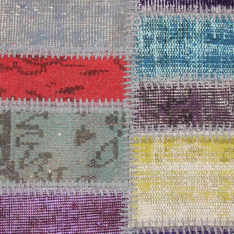 Alfombra De Retazos Turca Sobre-teñida - 80 cm x 303 cm - K0076529