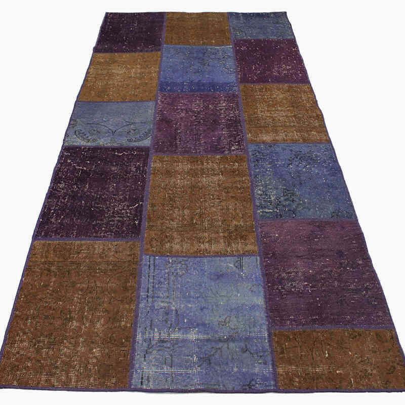 Alfombra De Retazos Turca Sobre-teñida - 110 cm x 250 cm - K0076539