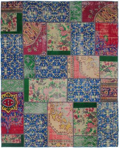 Patchwork El Dokuma Halı - 190 cm x 241 cm