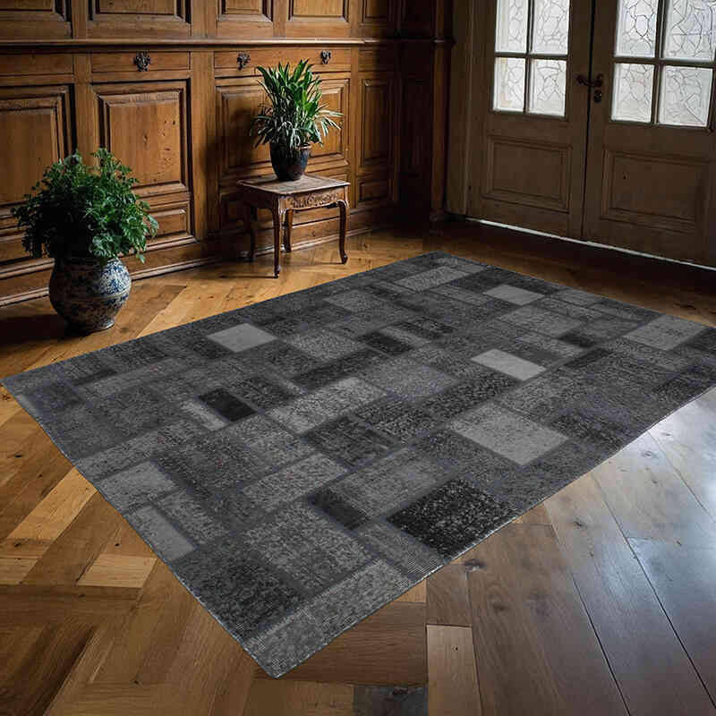 Patchwork El Dokuma Halı - 172 cm x 239 cm - K0076553